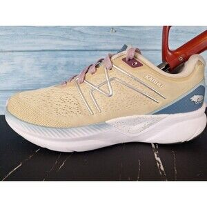 Women's Beige and Blue Athletic Running Shoe